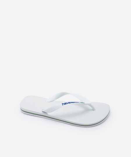 chinelo feminino havaianas brasil branco 37-38