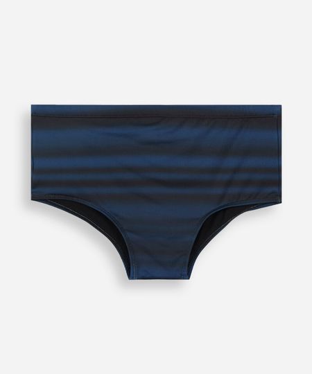 sunga masculina tradicional estampada azul P