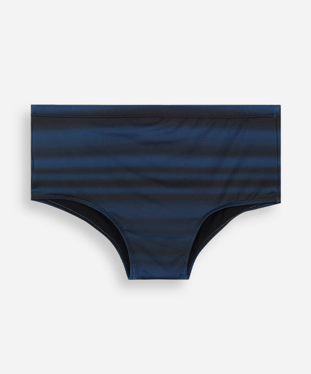 sunga masculina tradicional estampada azul