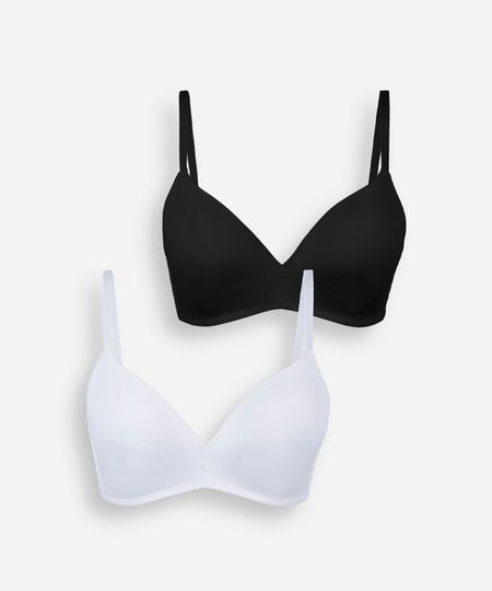 kit de 2 sutiãs triângulo feminino colorido 44