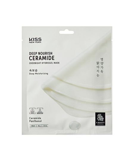 máscara facial kiss new york de hidrogel ceramidas UNICO