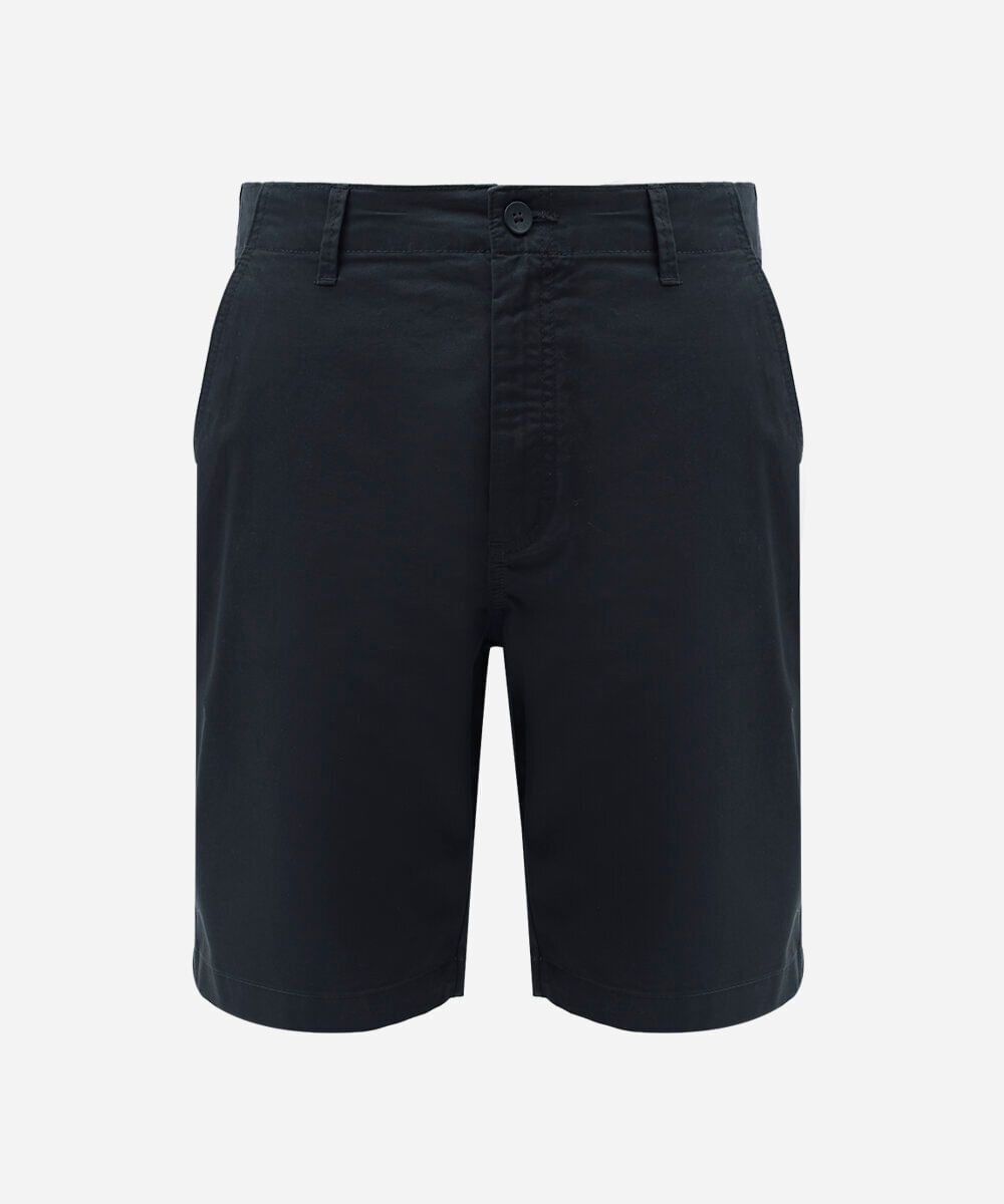bermuda masculina reta chino azul