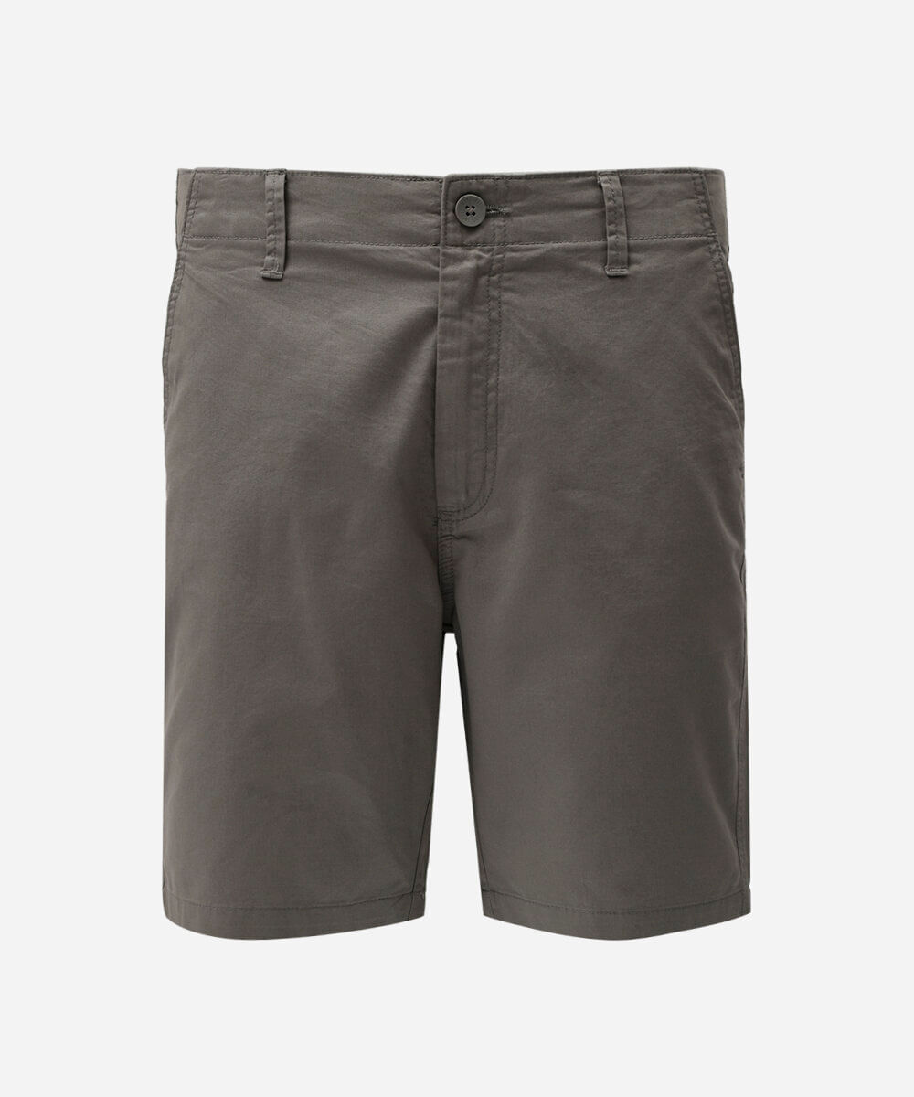 bermuda masculina reta chino cinza