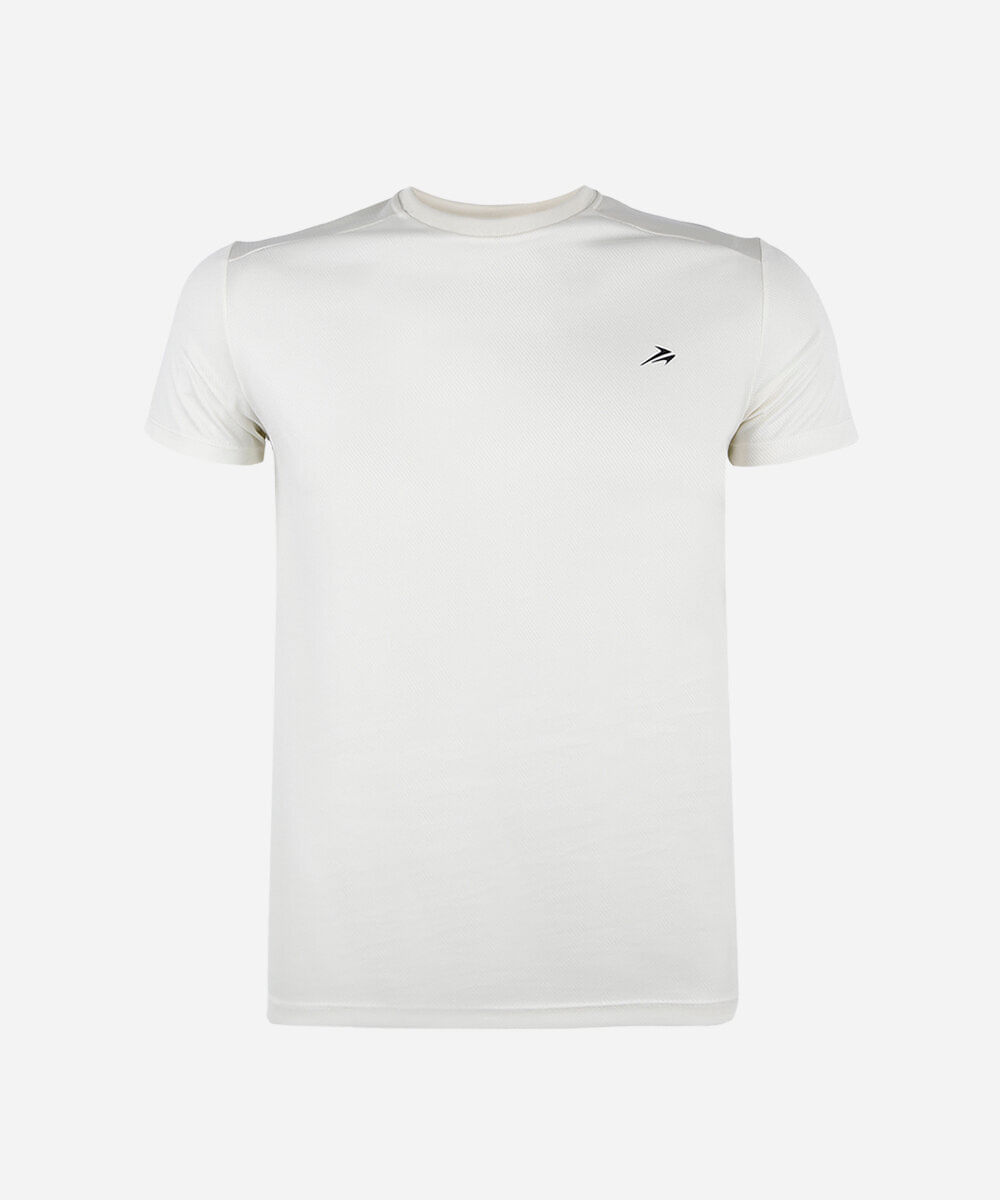 camiseta juvenil esportiva manga curta off white