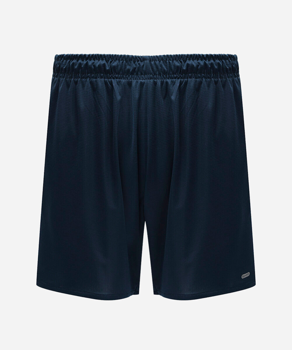 short esportivo masculino texturizado azul