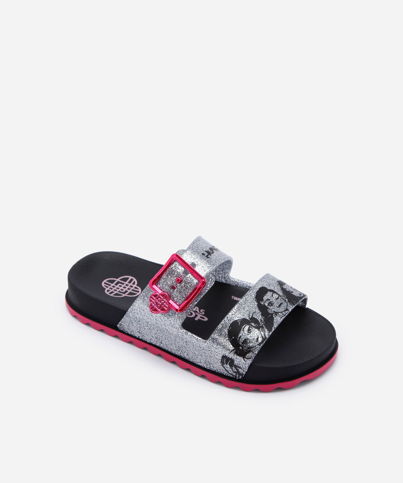 papete infantil com glitter guerreiras do kpop grendene preta