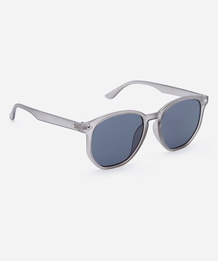 óculos de sol masculino quadrado de acetato triton cinza UNICO