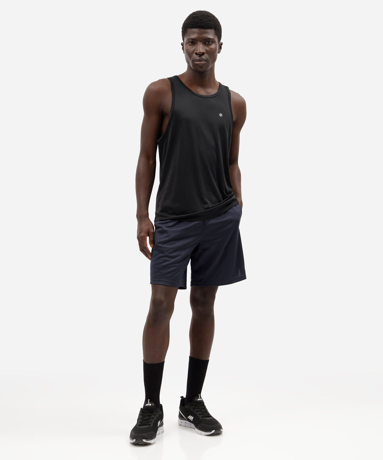 bermuda masculina texturizada azul