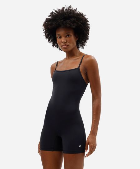 macaquinho esportivo feminino alça fina preto G