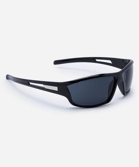 óculos de sol esportivo masculino de acetato preto UNICO