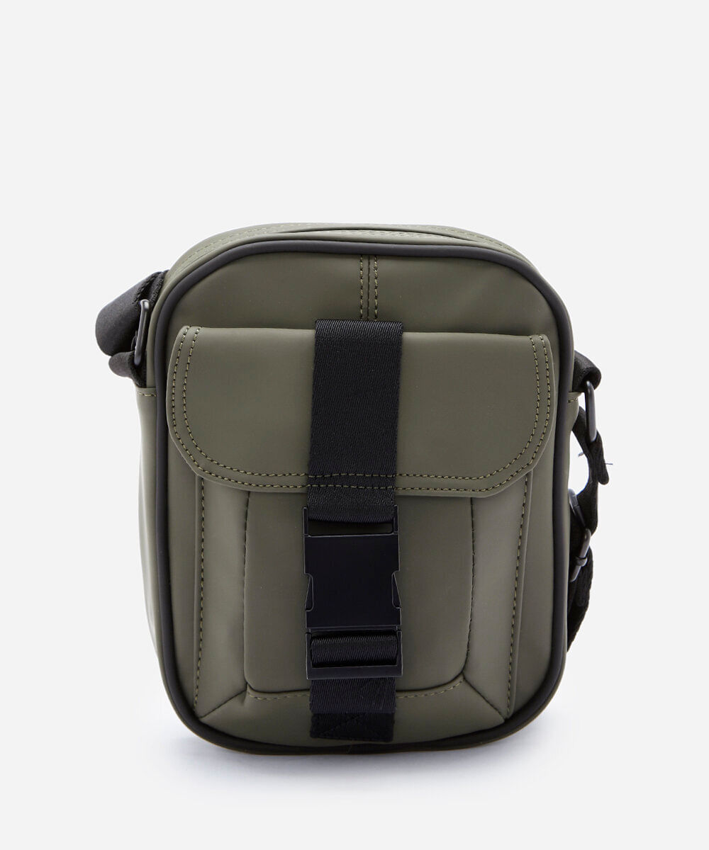 bolsa shoulder bag pu com bolso verde