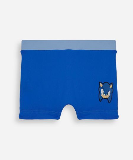 sunga boxer infantil sonic azul 4