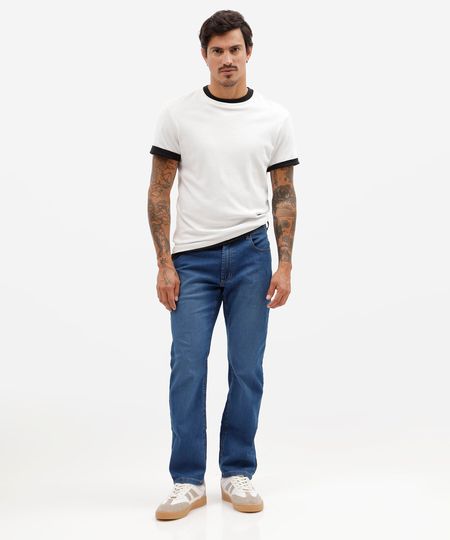 calça slim masculina jeans azul 42