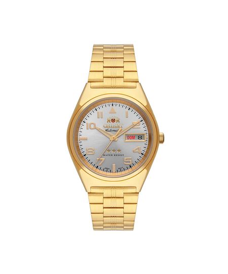 relógio masculino orient automático analógico calendário 469gp083nh s2kx dourado UNICO