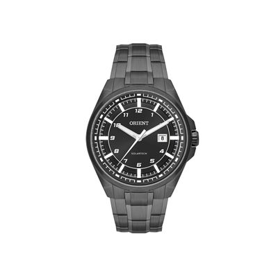 relógio masculino orient solartech analógico calendário mpss1055 g2gx preto