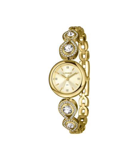 relógio feminino lince analógico lrgm069l25 c1kx dourado UNICO