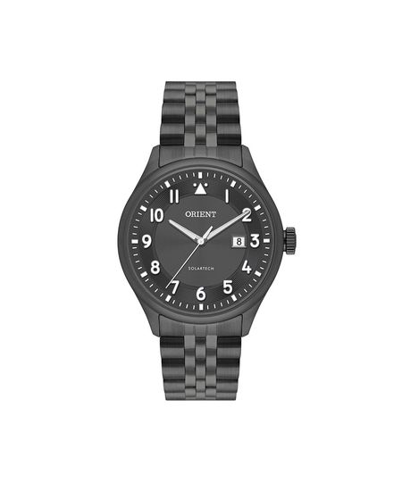 relógio masculino orient solartech  analógico calendário mpss1061 g2px preto UNICO