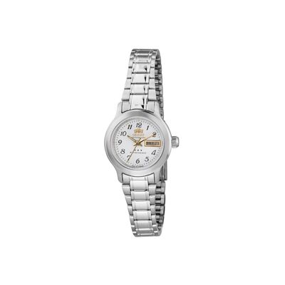 relógio feminino orient automático analógico calendário 559wa6nh b2sx prateado