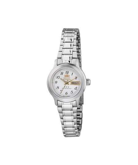 relógio feminino orient automático analógico calendário 559wa6nh b2sx prateado UNICO
