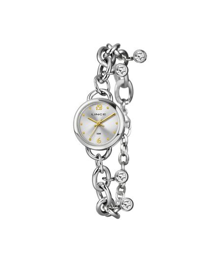 relógio feminino lince analógico lrm4877l25 s2sx prateado UNICO