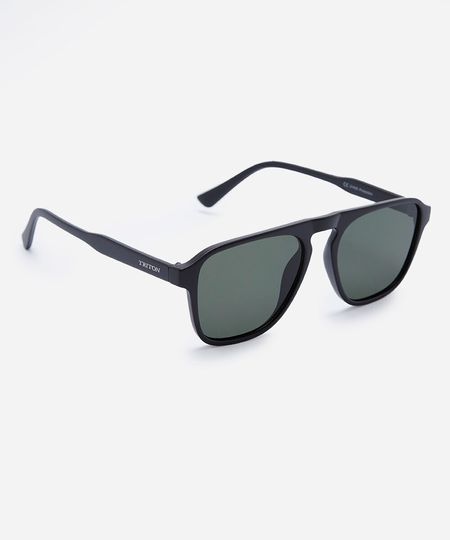 óculos de sol aviador masculino de acetato triton preto UNICO
