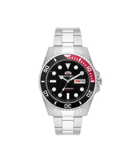 relógio masculino orient automático analógico calendário 469ss068nh p1sx prateado UNICO