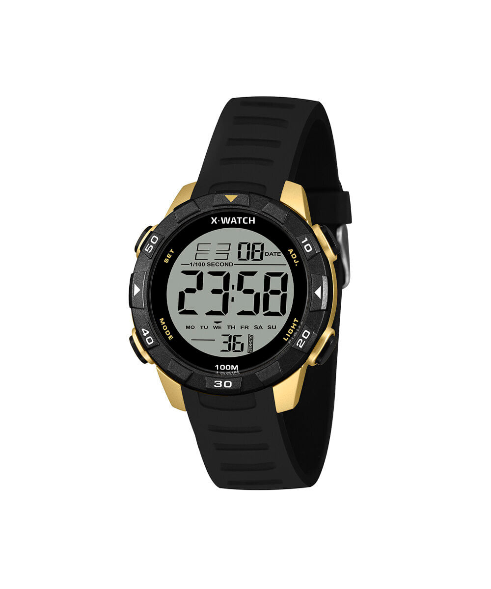 relógio masculino x watch digital xmppd807 bxpx preto