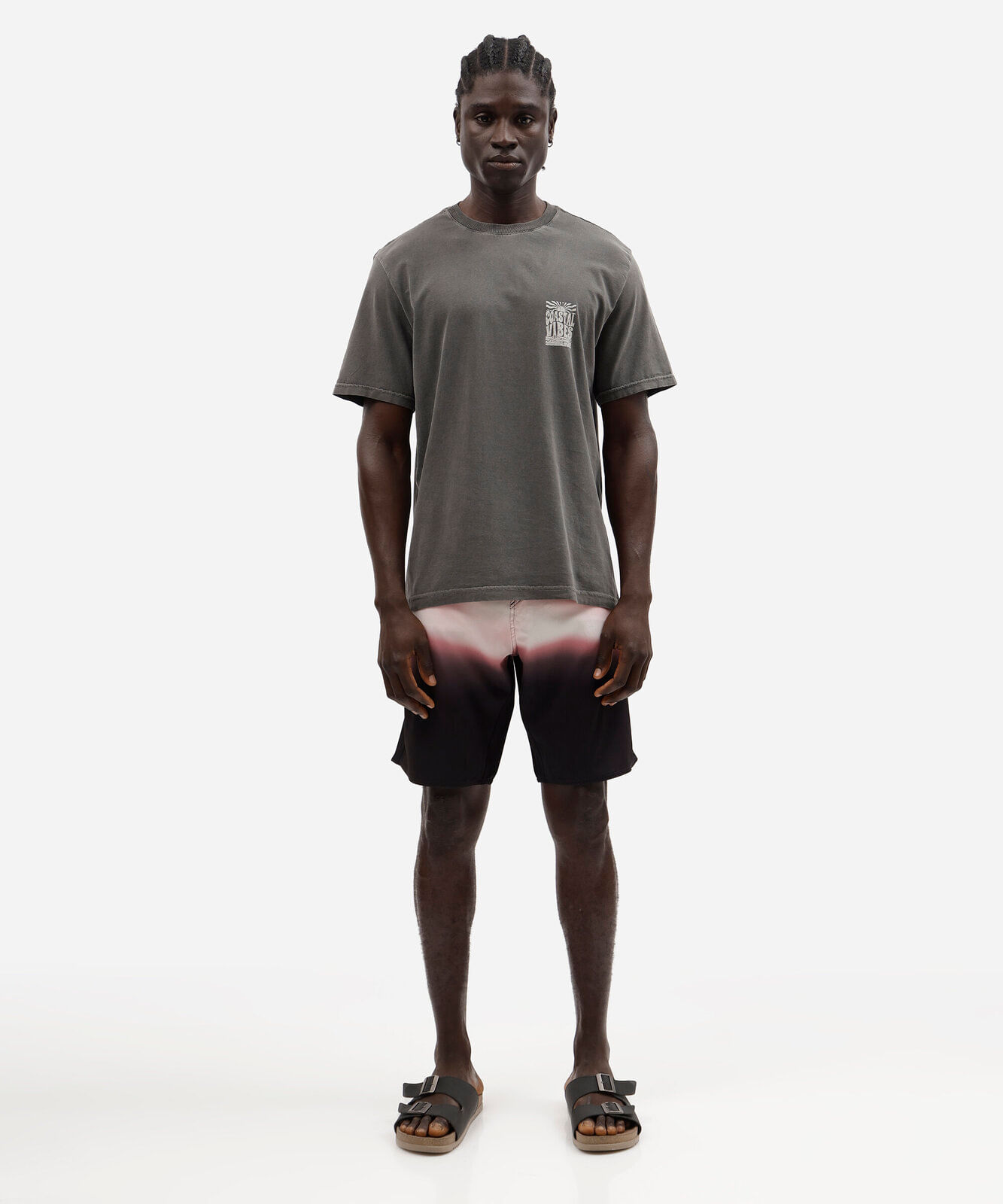 short boardshort masculino degradê rosa