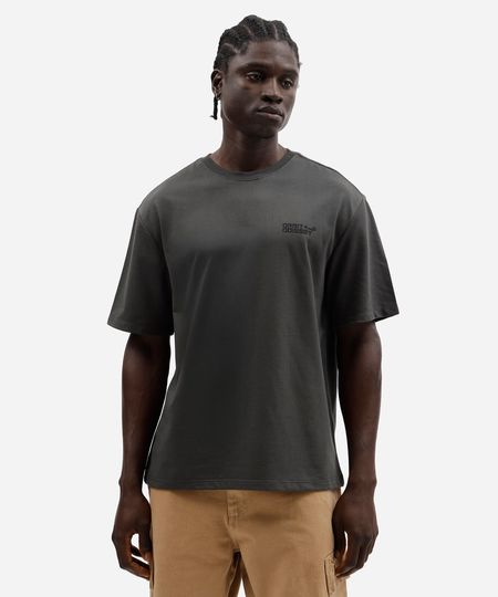 camiseta masculina com algodão manga curta estampada cinza G