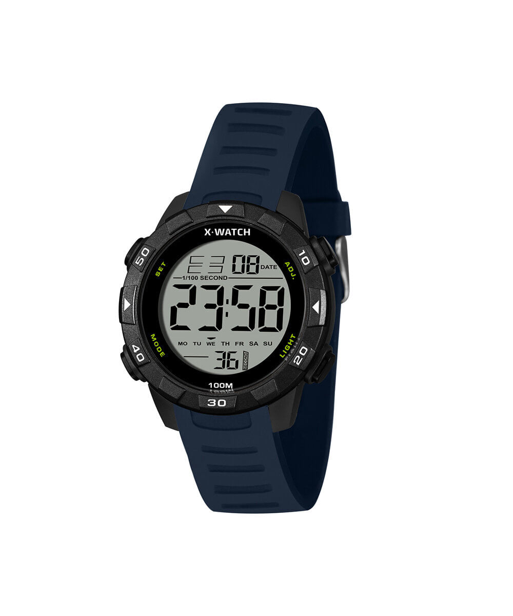 relógio masculino x watch digital xmppd808 bxdx preto