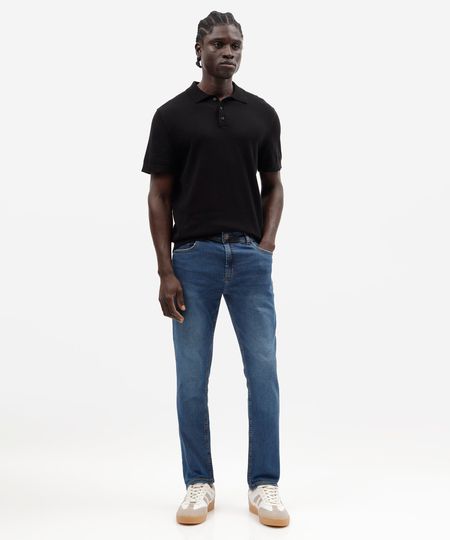 calça skinny masculina jeans azul 40