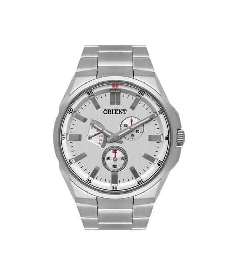 relógio masculino orient multifunção mbssm087 s1sx prateado UNICO