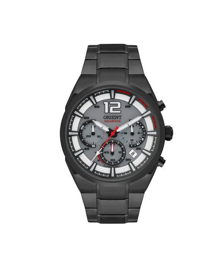 relógio masculino orient solartech  cronógrafo mpssc031 g2px preto UNICO
