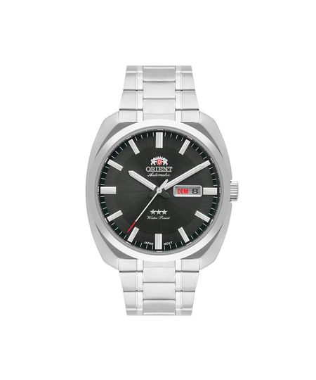 relógio masculino orient automático analógico calendário f49ss021 p1sx prateado UNICO