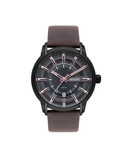 relógio masculino orient analógico calendário mpsc1006 g1nx preto UNICO