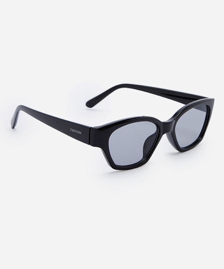 óculos de sol feminino gatinho de acetato triton preto UNICO