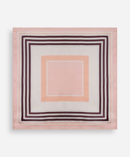 lenço quadrado feminino geométrico acetinado colorido 70CM X 70CM