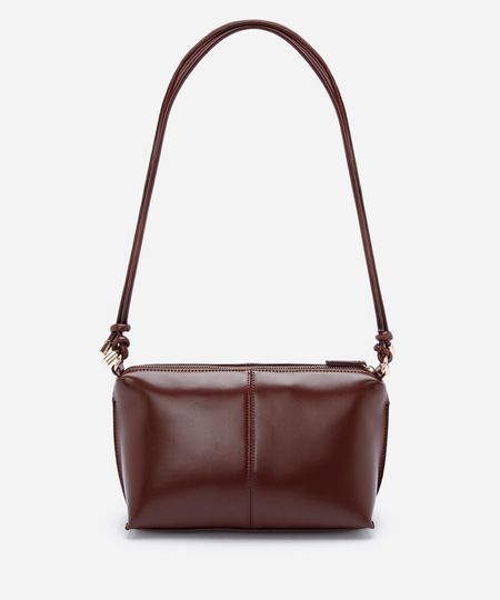 bolsa crossbody feminina alça dupla marrom UNICO