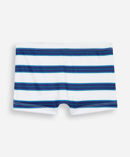 sunga boxer infantil listrada com proteção uv colorido 8