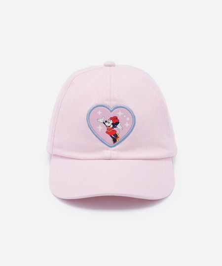 boné infantil aba curva de sarja minnie julia faria e mickey e amigos rosa UNICO