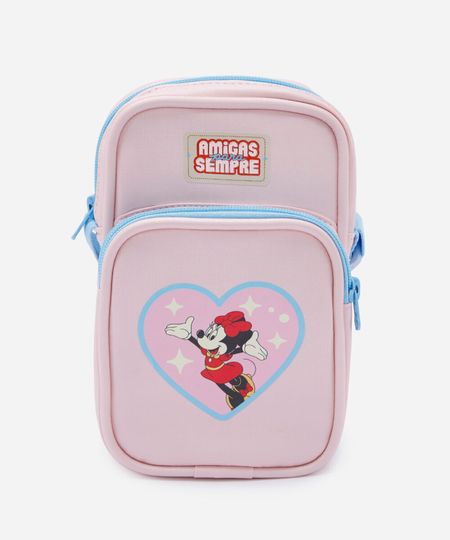 shoulder bag infantil minnie julia faria e mickey e amigos rosa UNICO