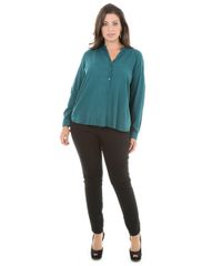 Camisa-Texturizada-Plus-Size-Verde-Escuro-8092586-Verde_Escuro_3