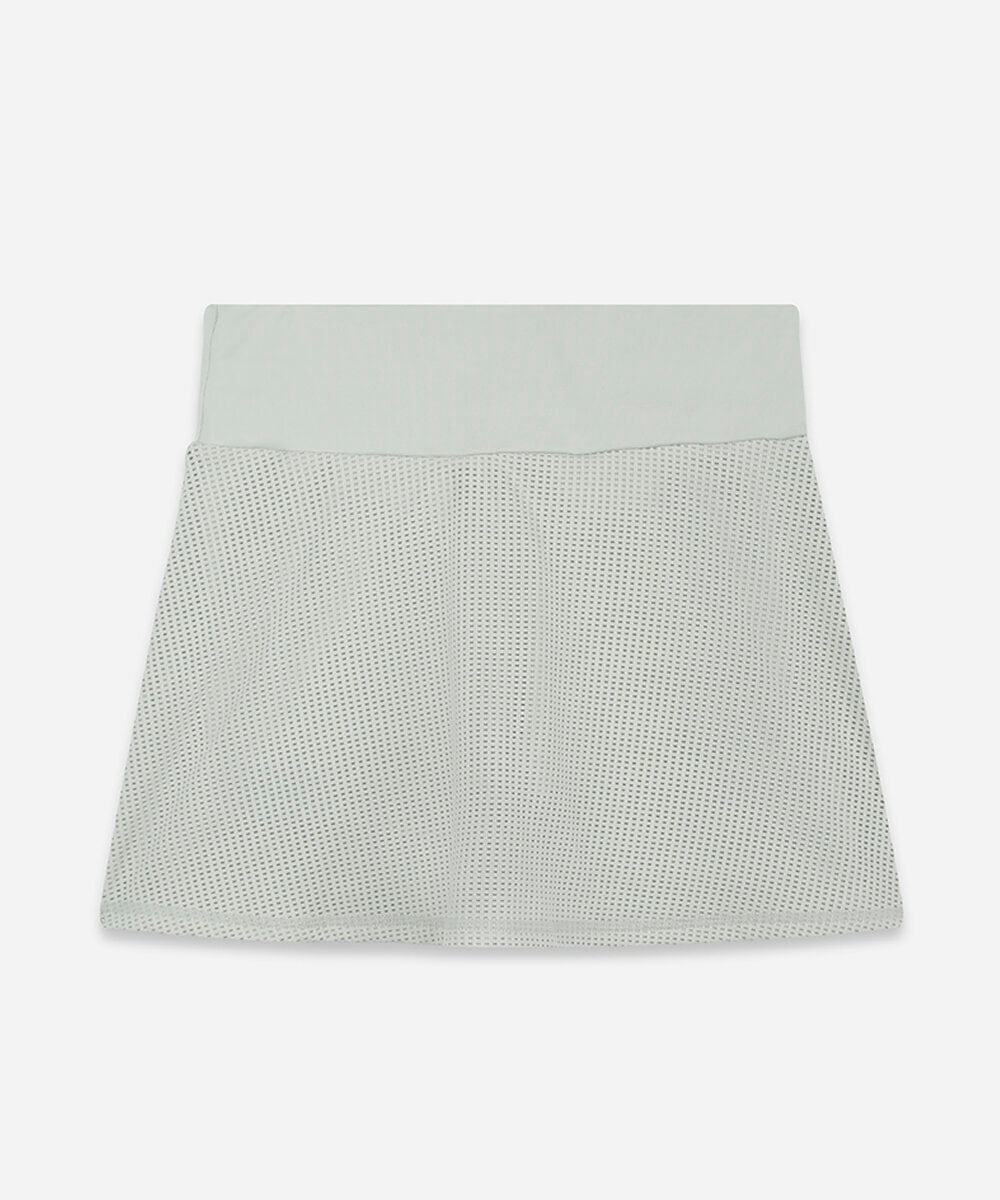 short saia infantil esportiva texturizado verde