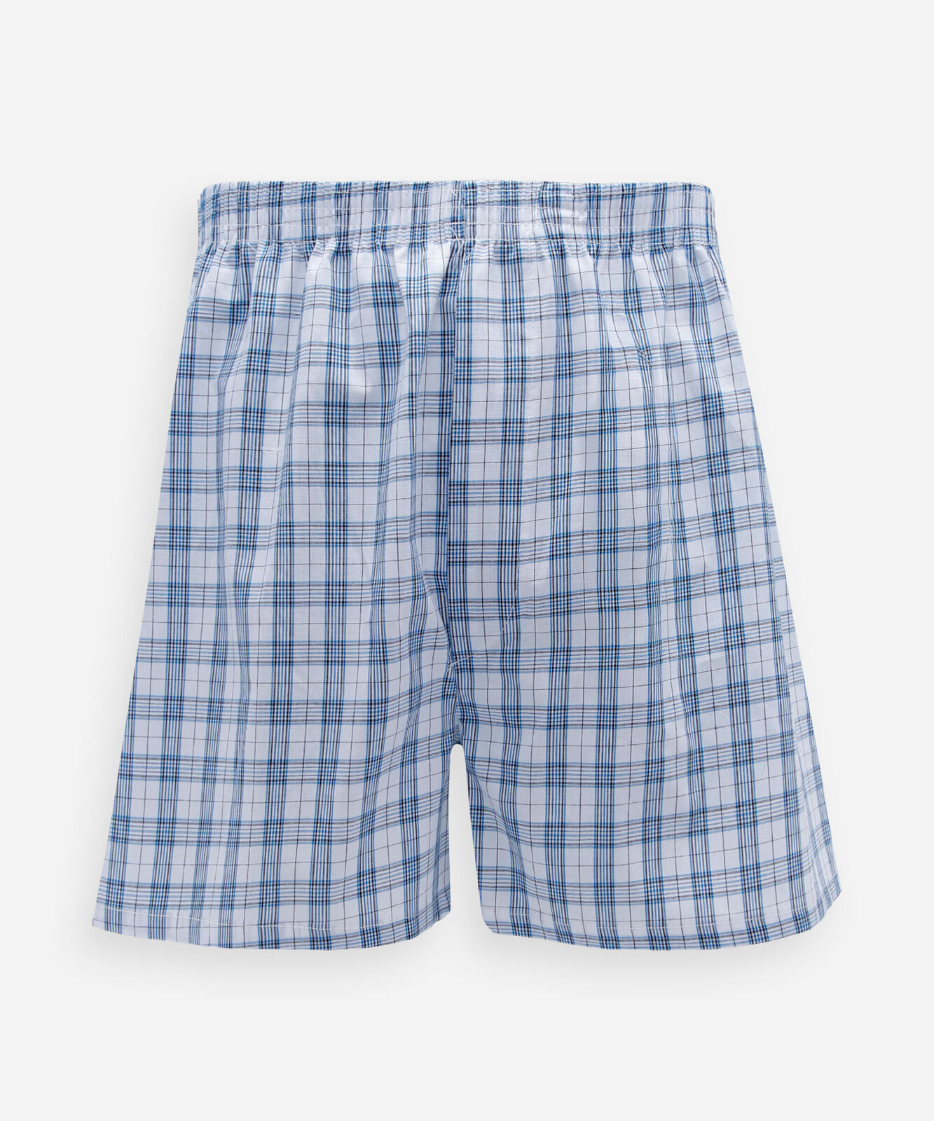 cuca samba canção masculina de algodão xadrez azul
