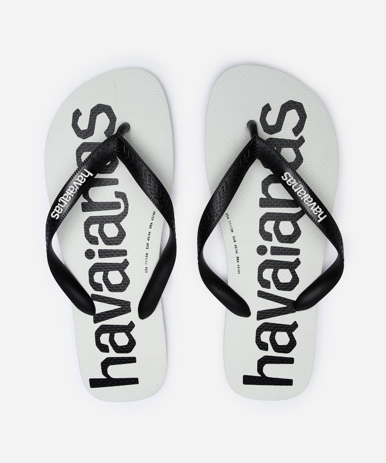 chinelo havaianas estampado branco