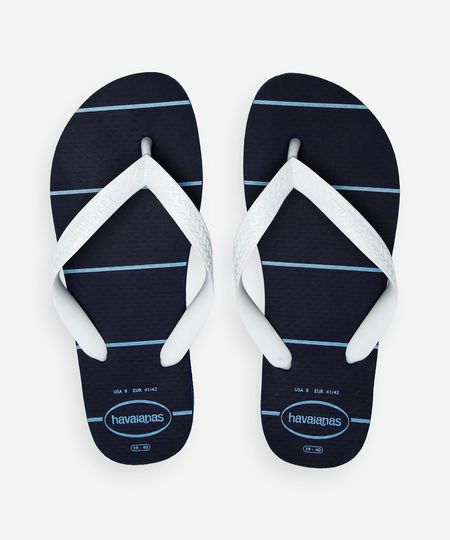chinelo havaianas essential azul marinho 37-38