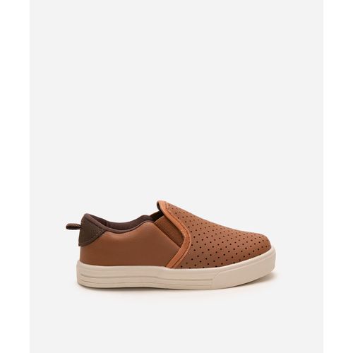 tênis infantil slip on caramelo
