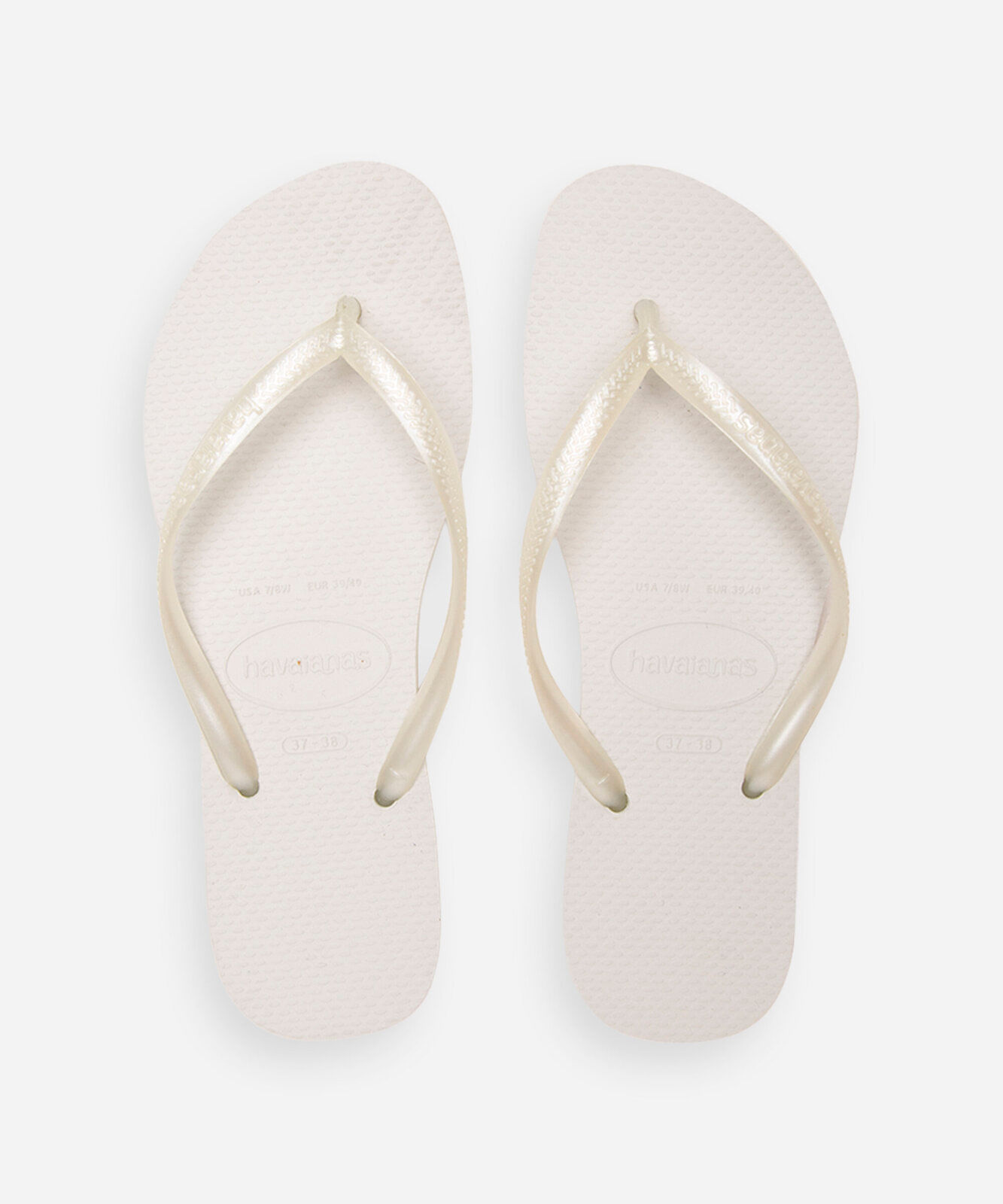 chinelo havaianas slim branco