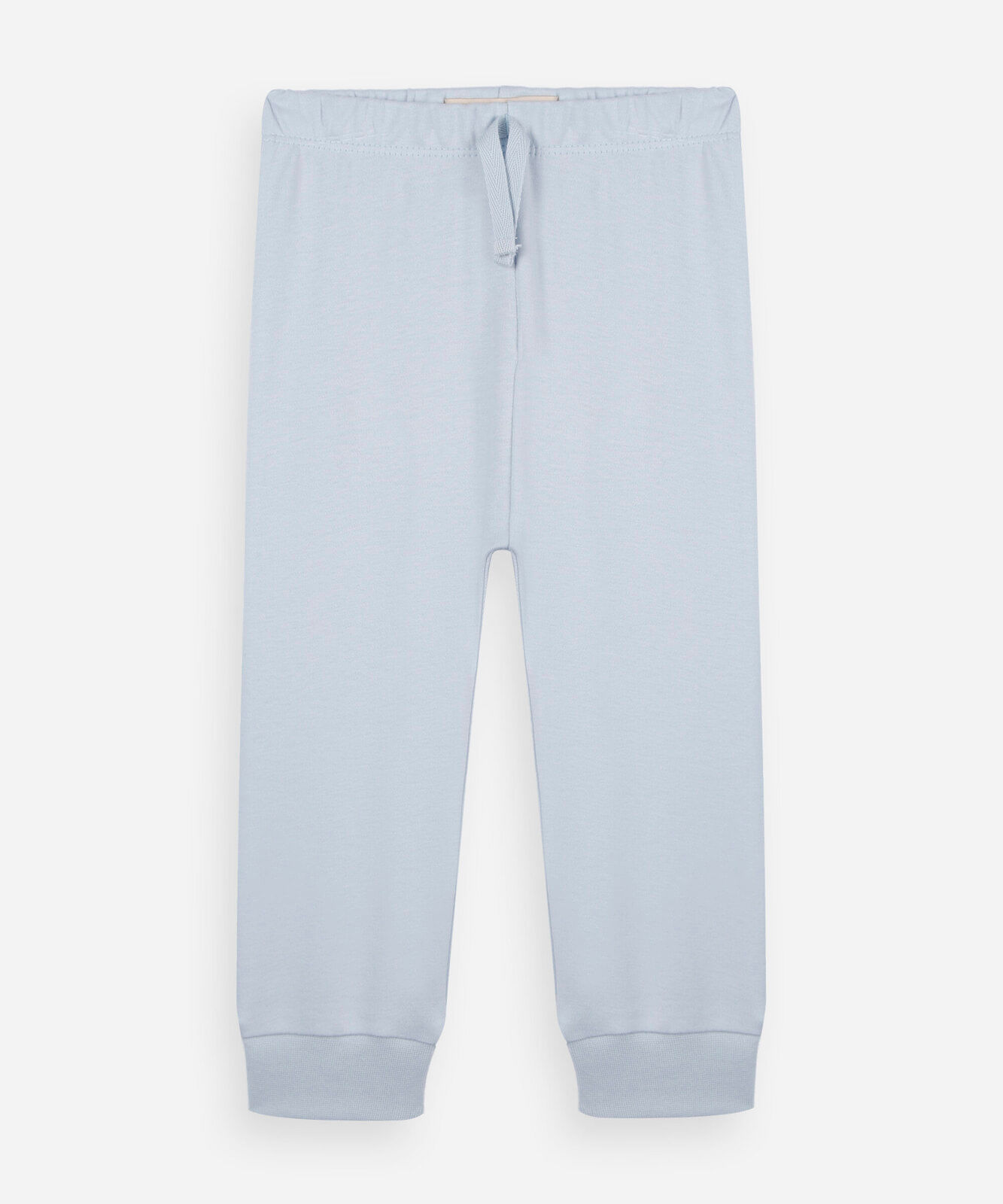 calça infantil de algodão cós elástico azul
