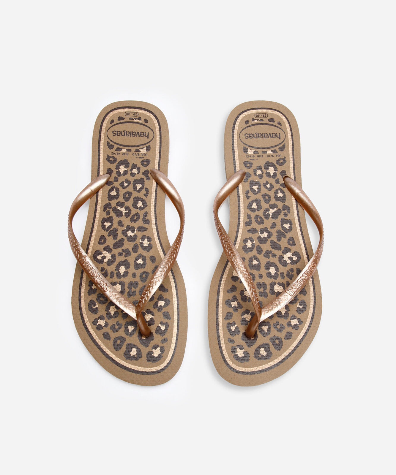 chinelo havaianas slim animal print colorido